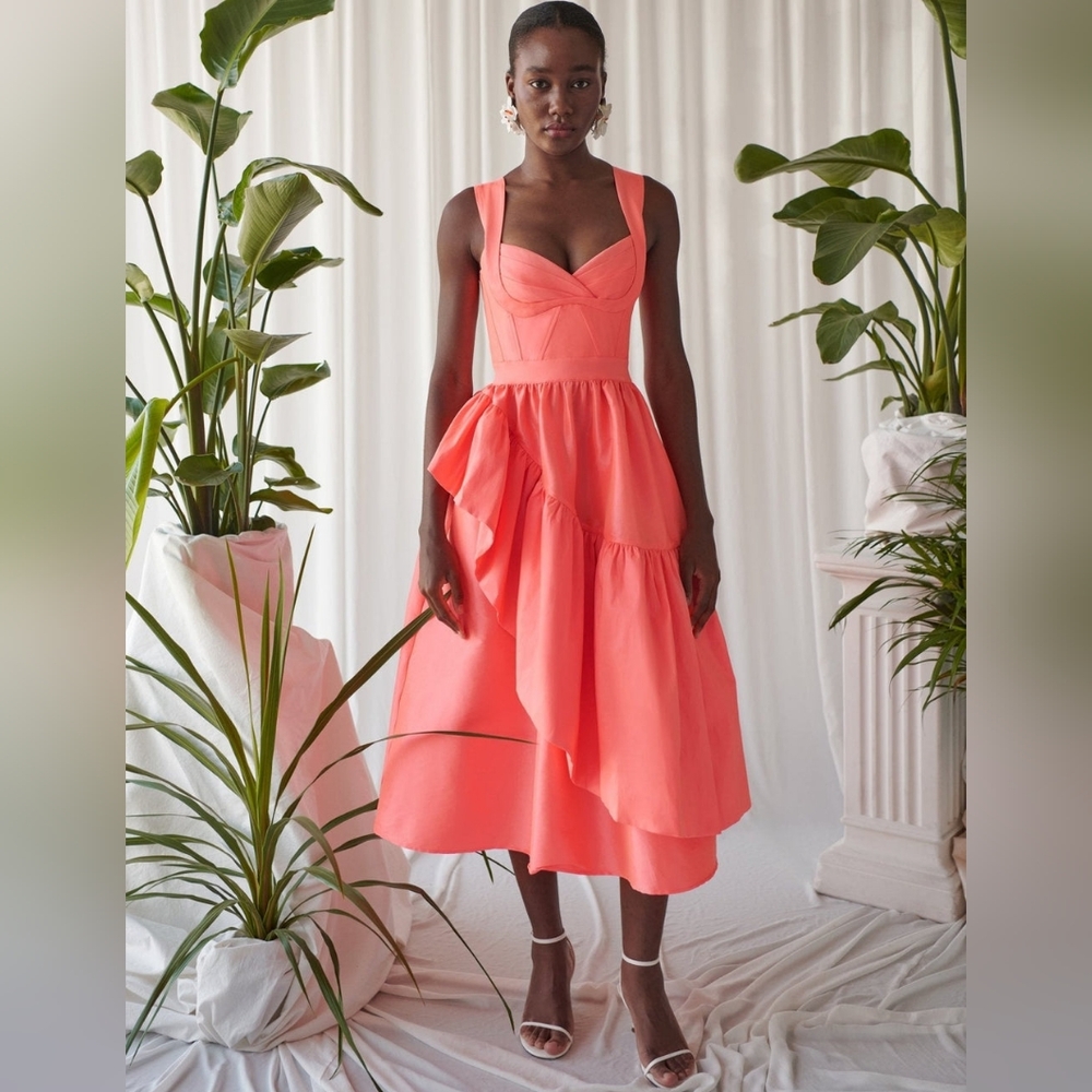 CeliaB Pink Midi Dress NWT Sz L